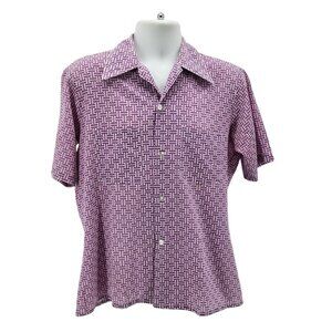 Vintage Arrow Weekenders Mens 15-15-1/2 Shirt Button Retro Decton Perma Iron